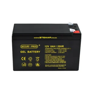 BATTERY - 8A/H RECHARGEABLE 12V GEL