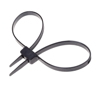 Plastic cable tie - double