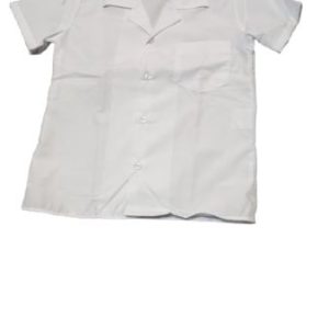 S/S Glad Neck Shirt Open Collar White