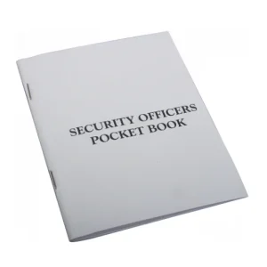 Security officers Pocket Book - 64 Page - A6 Portrait