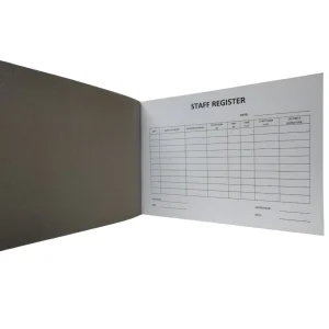 Staff Register - 200 Page - A4 Landscape